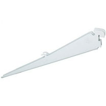 Organized Living freedomRail Angled Bracket for Ventilated Shelves, 12-inch  - White