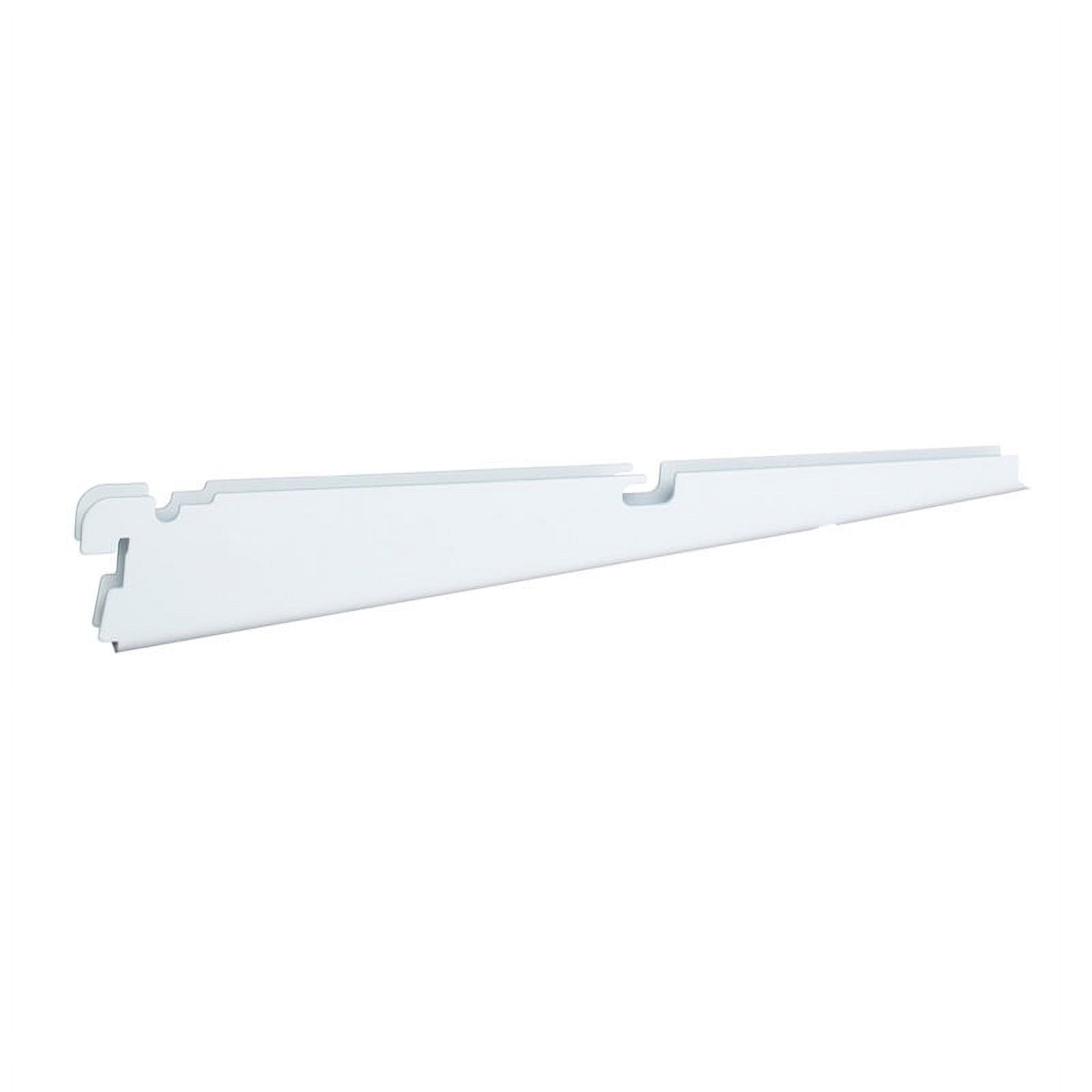 White Steel 12-inch Ventilated Shelf Bracket