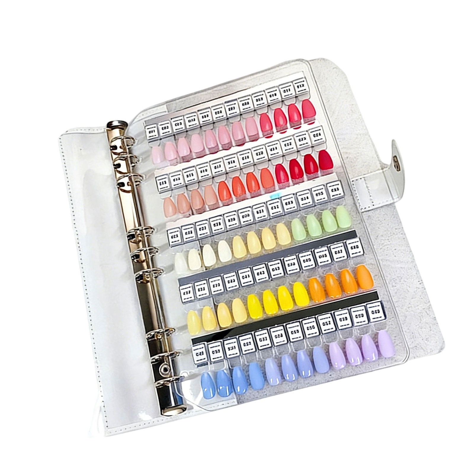 Organized Nails Swatches Book Systems for Professional and Enthusiasts Including Numbered Tips