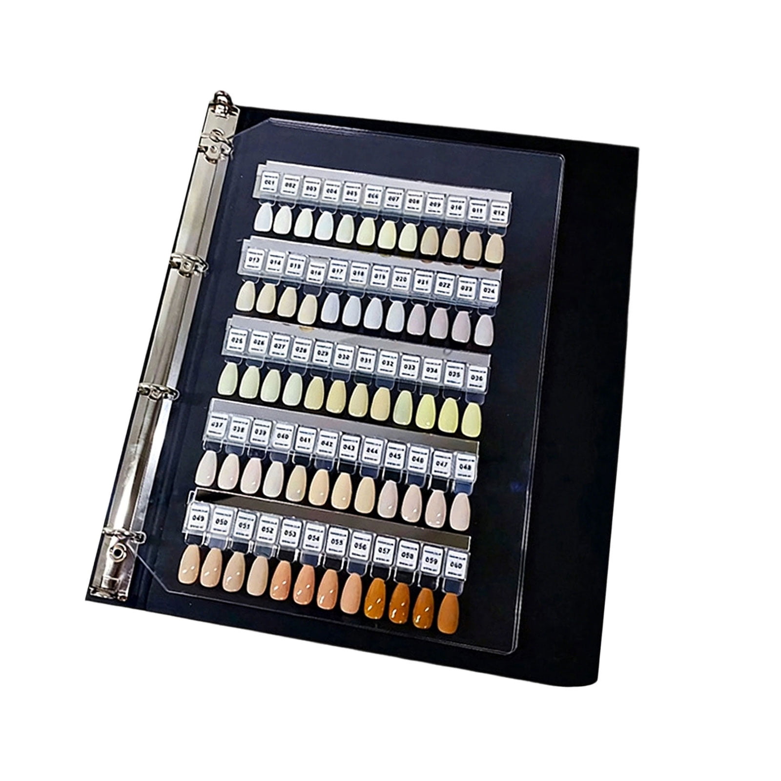 Organized Nails Swatches Book Systems for Professional and Enthusiasts Including Numbered Tips