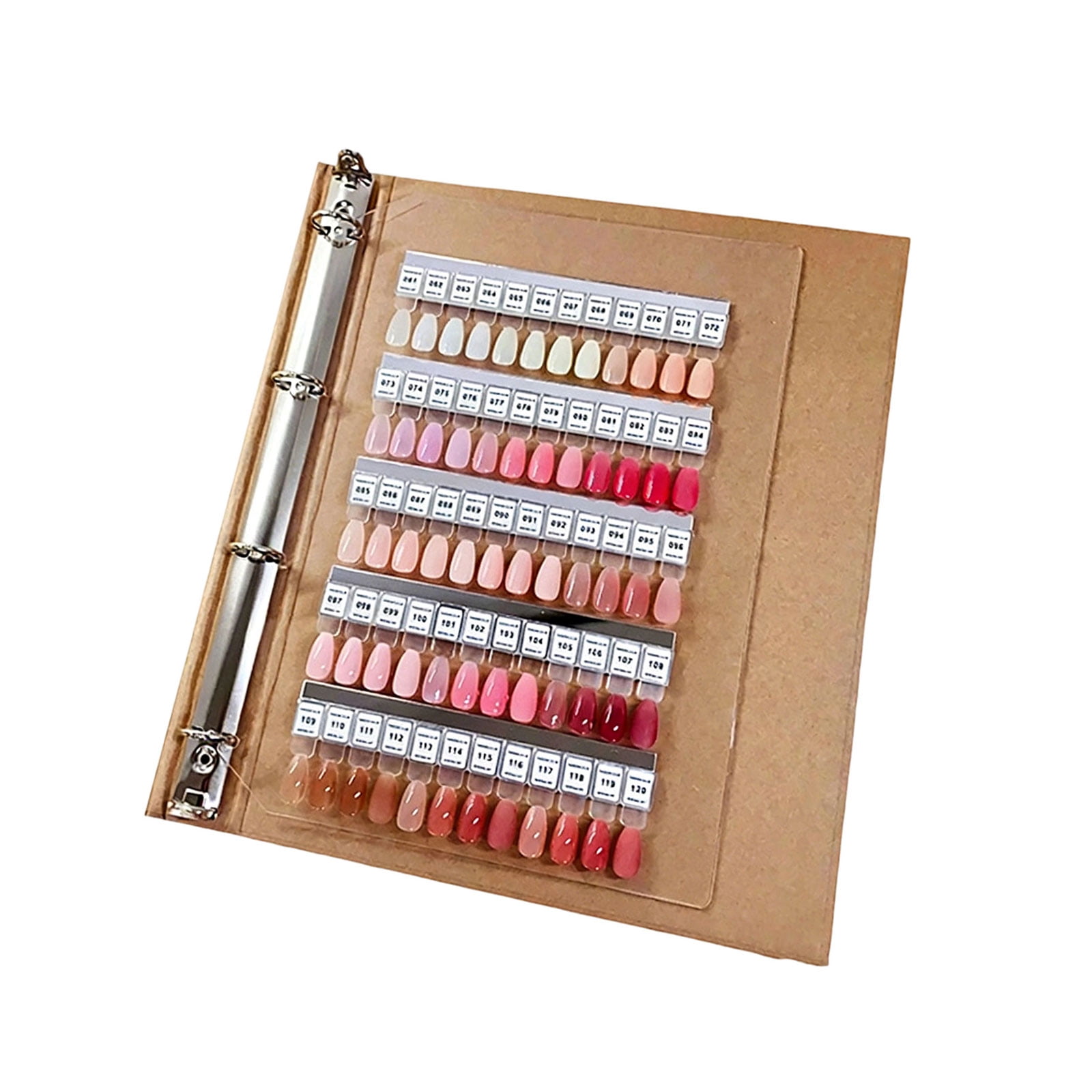 Organized Nails Swatches Book Systems for Professional and Enthusiasts Including Numbered Tips