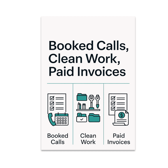 Organized Service Visuals - Service Business Owner - 13x19 Poster Print