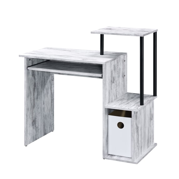 Organized Workspace - Rectangular Computer Desk with Storage