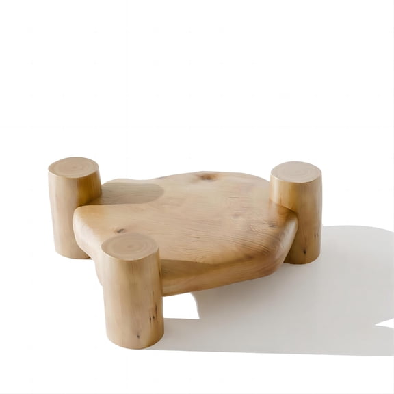 Organizedlife 10" Round Wooden Display Riser - Farmhouse Style Plant Stand & Decorative Shelf, Waterproof & Non-Slip Pedestal for Office, Desktop, Kitchen, Living Room, No Assembly Required