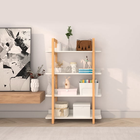 Organizedlife 4-Tier Open Display Etagere Bookcase Storage Shelves for Bedroom, Living Room & Office