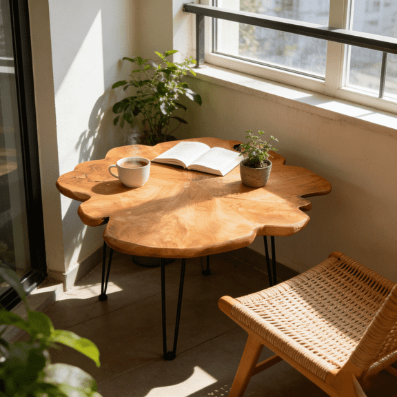 Organizedlife Live Edge and Hairpin Legs Cedar End Table, Brown (Set of 1)Perfect New Year Gift