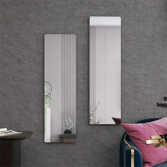 Organizedlife Frameless Wall Mounted Mirror, Full Length Door Mirror, Full Body Mirror, Horizontal&Vertical Wall Mirror for Bedroom, Bathroom, Living Room