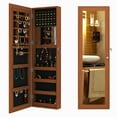 Organizedlife Jewelry Armoire with Mirror,Wall or Door Mounted