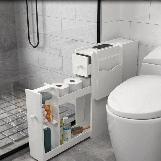 Organizedlife Slim Bathroom Storage Side Storage