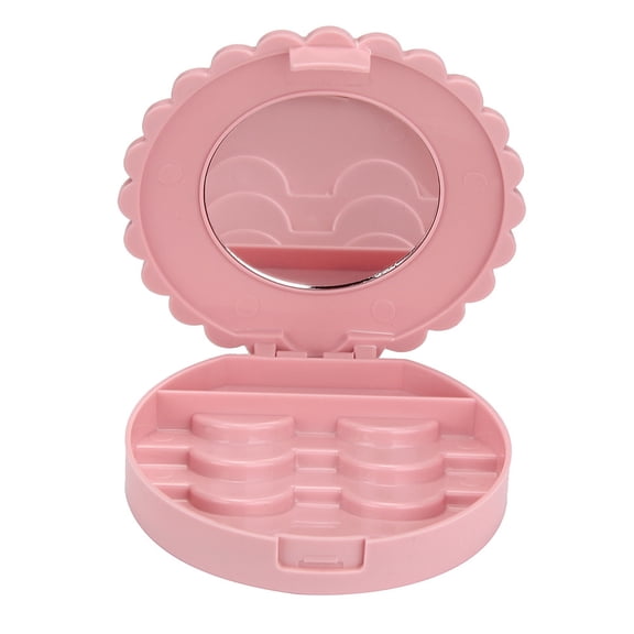 Organizer Acrylic Cute Bow False Eyelash Storage Box Makeup Cosmetic Mirror Case Organizer Storage Container for Pantry, Closet, Cabinet and Shelf Organization