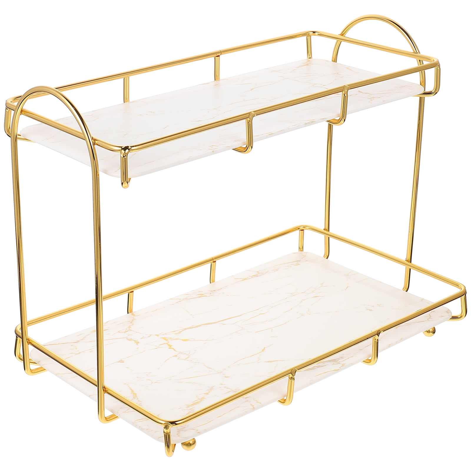 Organizer Bathroom Shelf Countertop Storage Tierrack 2 Tray Vanity