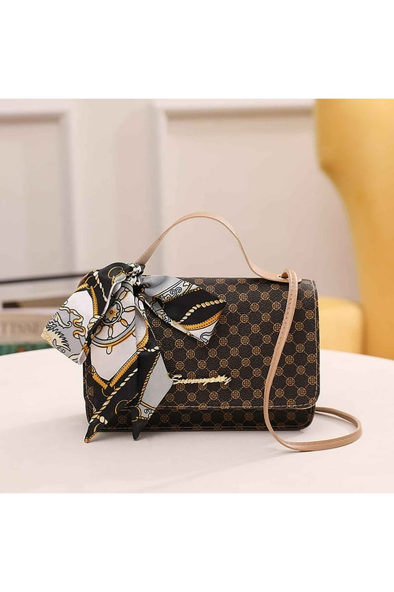 Organizer Bedroom on Clearance One Shoulder Crossbody Bag Leather Large Capacity Multi Compartment Women Bag 2024 Summer