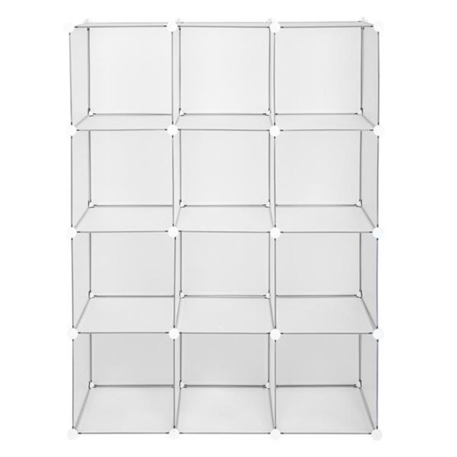 Organizer Bookcase Cube Storage 12Cube Book Shelf with Adjustable