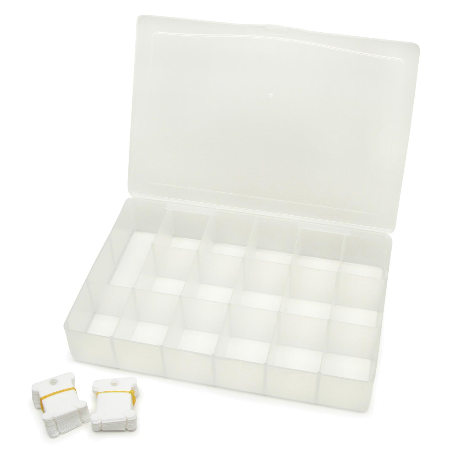 Darice Organizer Box With 17 Deep Compartments With 50 Plastic Bobbins -  MICA Store