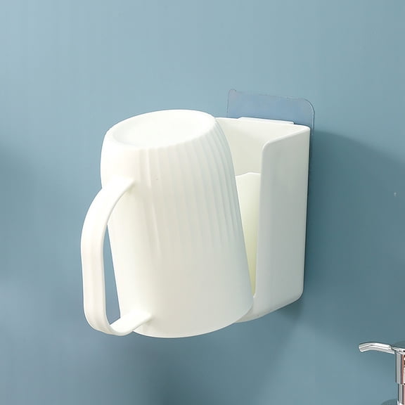 Organizer Rack Toothbrush Holder For Bathroom Household Tooth Cup Rack For Tooth Mug Wall Mounted Mouthwash Cup Washing And Brushing Teeth Cup Hook Wall Mounted Cup Rack For Small Spaces
