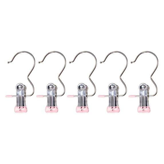 Organizer Space Saving Clothespin Hat Pants Storage Hanging Travel Hook Stainless Steel Boot Hangers Clips Boot Hangers For Closet Laundry Hooks Hanging Clips Clothes Pins Socks Towel Clips