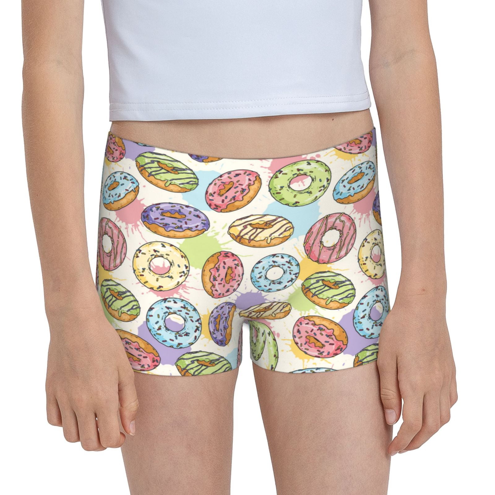 Easygdp Glazed Donuts Girls Hipster Cotton Underwear Little Girls
