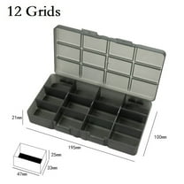 Organizer Storage Box Home Organization Plastic Screw Slots Sturdy Tool Adjustable Case Convenient Transparent