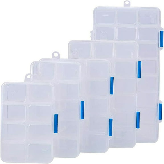 Organizer Storage Plastic Boxes Rectangle White 23x16x13cm