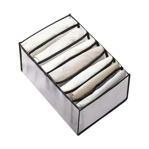 Organizer Storage Skegnu Mesh Storage Box Foldable Closet Clothes Dividers Nylon Dresser Compartments Organizers for Bathroom