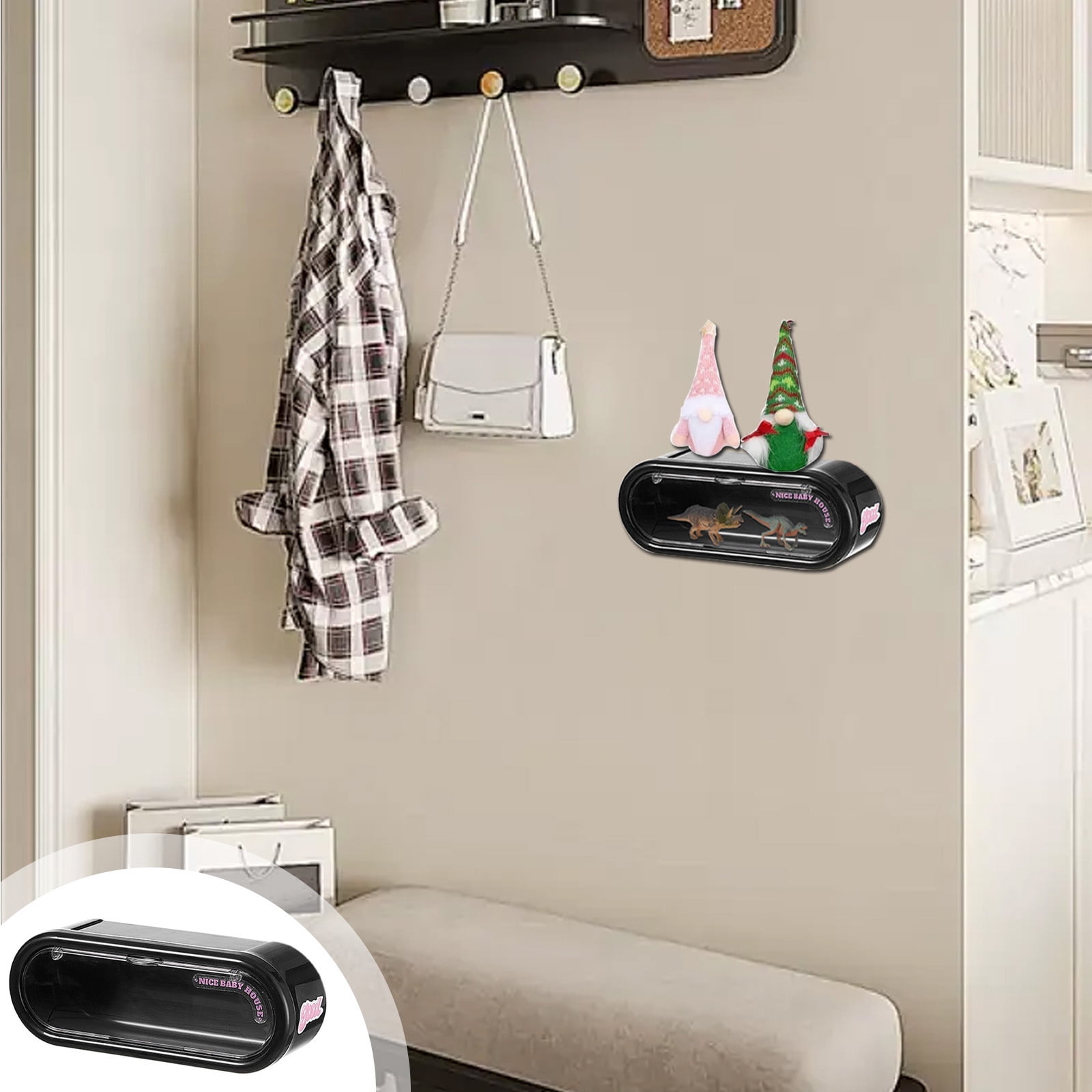 Organizer for Bathroom Display Stand Storage Wall Mounted Display Box ...