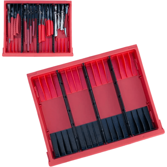 Organizers Compatible with Milwaukee Packout 4-Drawer Tool Box 48-22-8444 | Not Includ the Original Dividers | Only Includ End and Middle