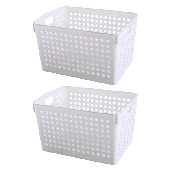 Supvox 2pcs Desktop Storage Baskets Organizing Box for Files Keys and Miscellaneous Items