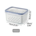 thumbnail image 1 of Organizing and Storing - Fruit Vegetable Storage Containers For Fridge Draining Fresh Containers Produce Storage Containers Large Organizer Bins With Lid Colander Baskets, 1 of 9