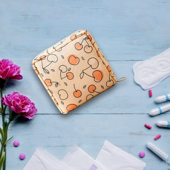 Organizing and Storing - Sanitary Napkin Storage Bag Period Bag With Zipper For Sanitary Napkins First Period Gifts For Girls Bags For Teen Girls Women Ladies Storage Trunks & Bag