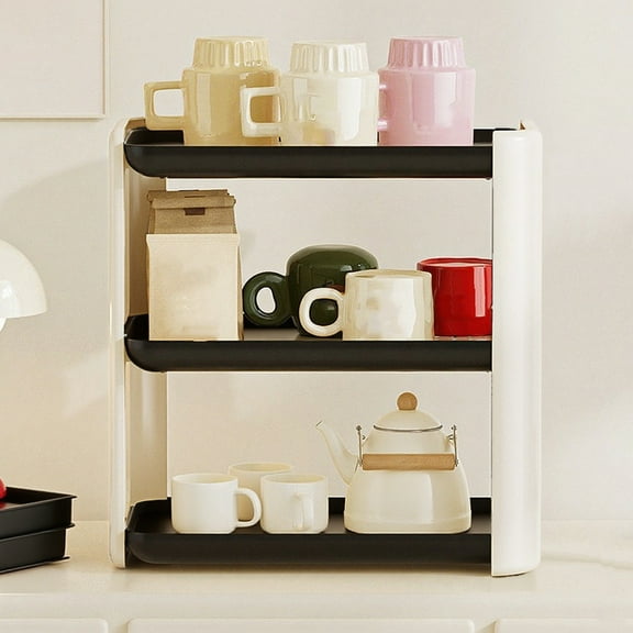 Organizing and Storing - Three-tier Desk Organizer And Dispenser Mail Rack For Desk Organization Kitchen Spice Rack Or Bathroom Countertop Organizer Kitchen Storage & Organization