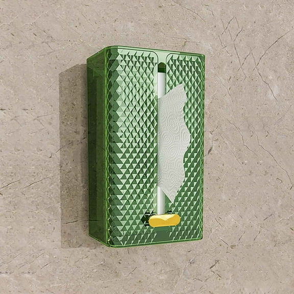 Organizing and Storing - Tissue Box Wall-mounted Facial Tissue Face Towel Storage Bathroom Kitchen Paper Box Transparent Storage Trunks & Bag