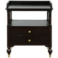 thumbnail image 1 of Organnice  2-Drawer Black Nightstand For Bedroom,Shelf Side Table, 1 of 5