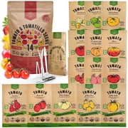 Organo Republic 14 Rare Tomato & Tomatillo Garden Seeds Variety Pack 1025+ Non-GMO Heirloom Tomato