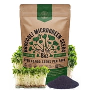 Organo Republic Broccoli Sprouting & Microgreens Seeds 8oz - 65,000 Non-GMO Heirloom Seeds