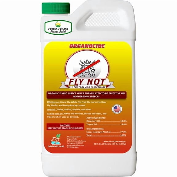 Organocide 230-032 32 oz Fly Not Fly Control & Insecticide - Case of 12