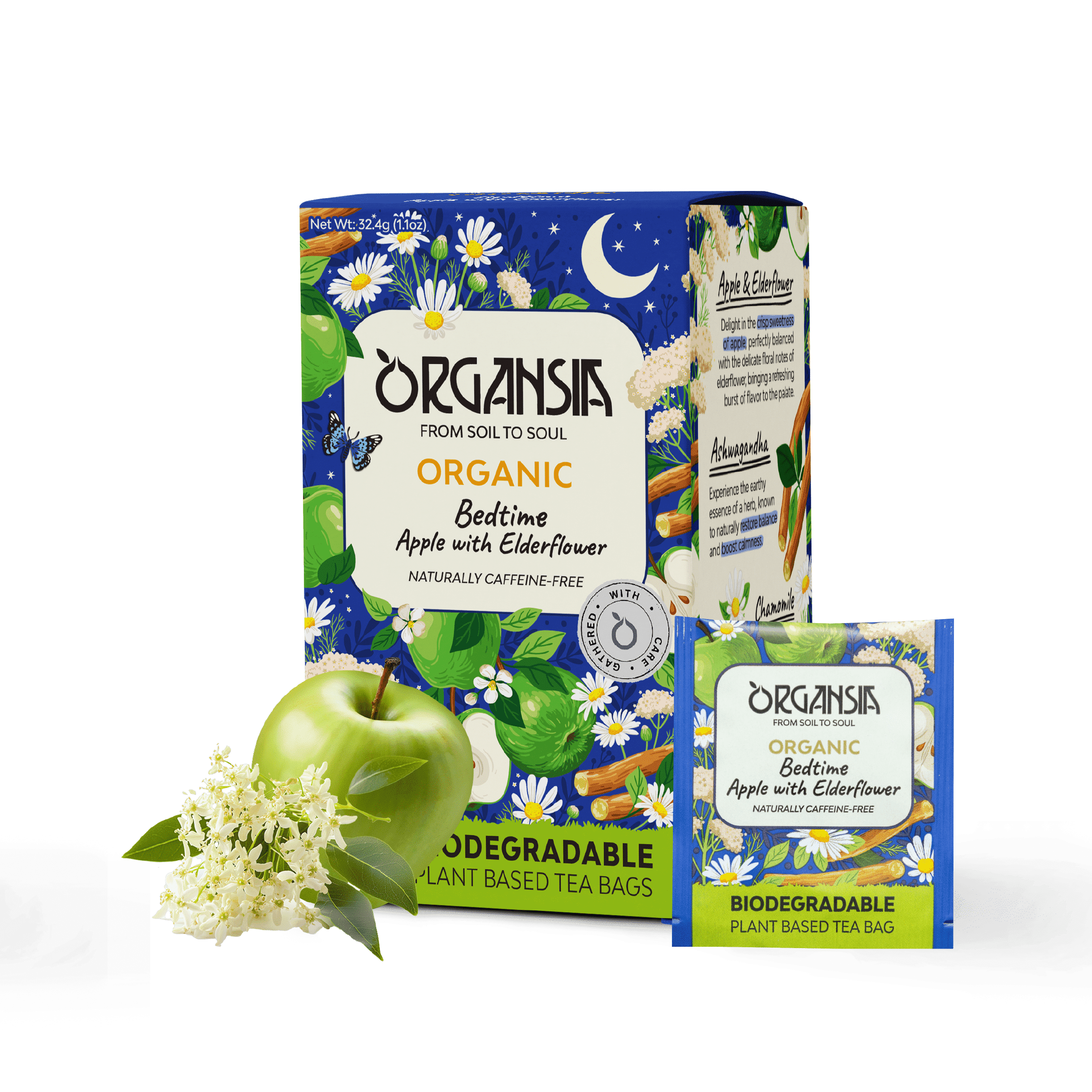Organsafe Tea Organsia Herbal Tea - Bedtime Apple with Elderflower - Certified ...