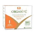 thumbnail image 1 of Organyc Chlorine Free Hypoallergenic Organic Cotton Tampons with Compact Applicator, Super Plus, 16 Ct, 1 of 10