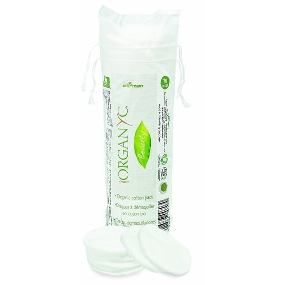 Organyc Certified Organic Cotton Rounds 70 Count (Pack of 6)
