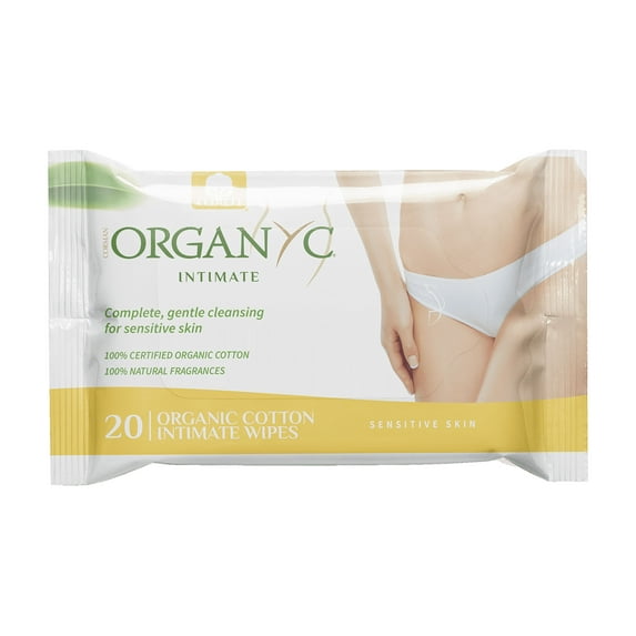 Corman Organyc Travel Soft Moisturizing Feminine Hygiene Wipes 20 ct
