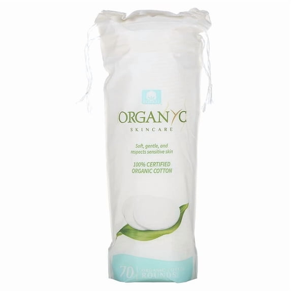 Organyc Organic Cotton Rounds 70 Pieces Pack of 3