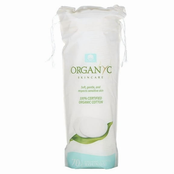 Organyc Organic Cotton Rounds 70 Pieces Pack of 4