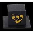 thumbnail image 1 of Organza 1565-11 2.5 x 2.5 x 1.5 in. Black & Gold Tefillin Boxes - Pack of 6, 1 of 1