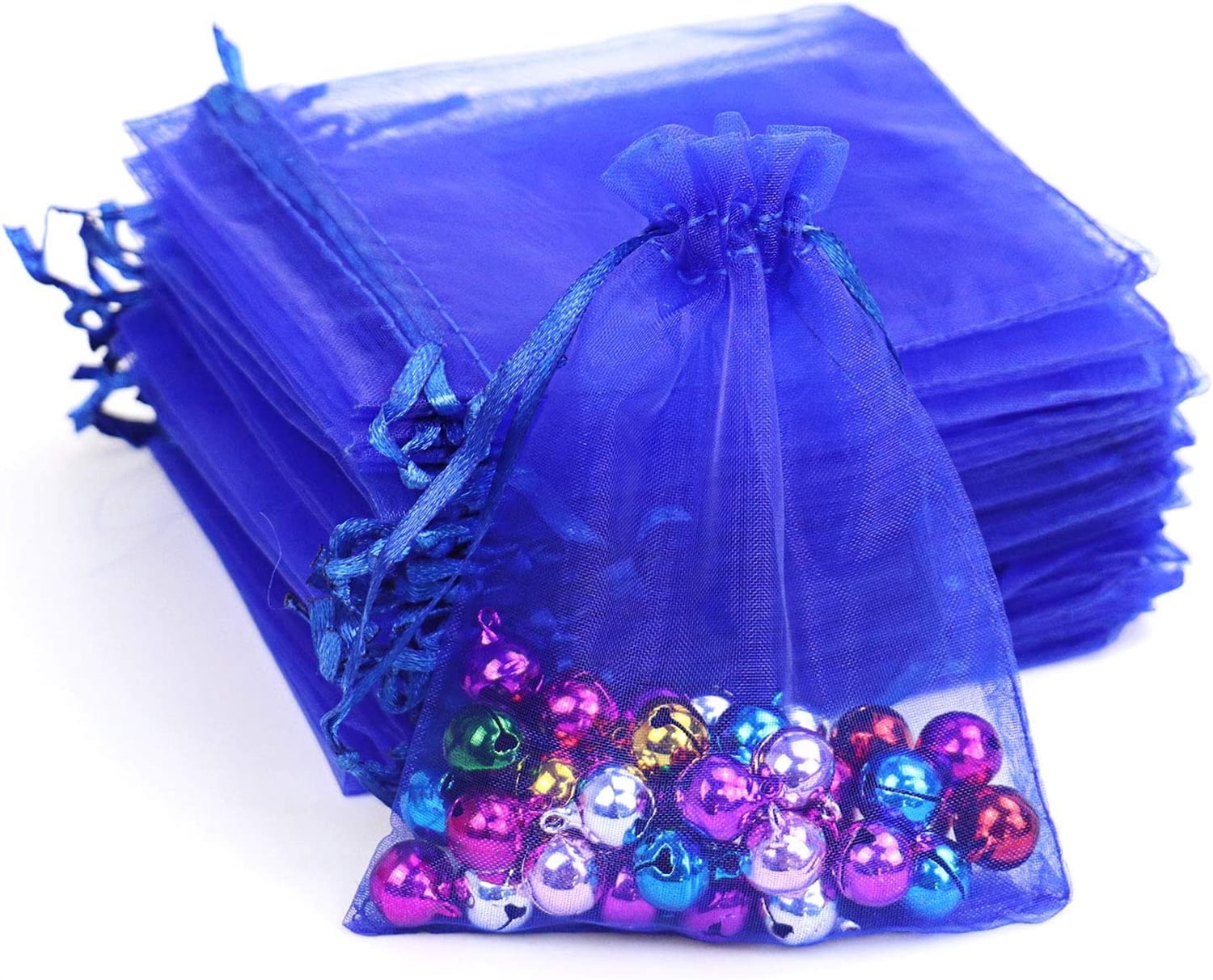 Casewin 4x6 Inches Purple Organza Bags for Jewelry Party Wedding Favor Party  Festival Candy, 100 PCS Premium Drawstring Organza Gift Jewelry Pouches 