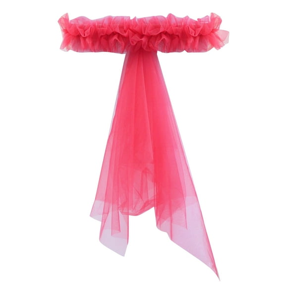 Organza Chair Chair Sashes For Weddings And Event Elegant Chair Back Occasion Chair Sash 1PC
