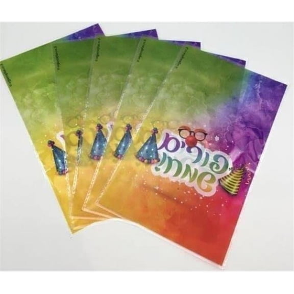 Organza 8238 Colorful Happy Purim-Cellophane Bags