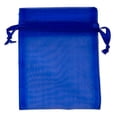 thumbnail image 1 of Organza Drawstring Bags 3x4 Royal Blue (Package of 10), 1 of 1