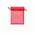 thumbnail image 1 of Organza Drawstring Gift Bags - Sheer Pouches for Weddings, Birthdays, and Party Favors - Reusable, Translucent Fabric, Perfect for Candy, Jewelry, and DIY Packaging,Red, 1 of 5