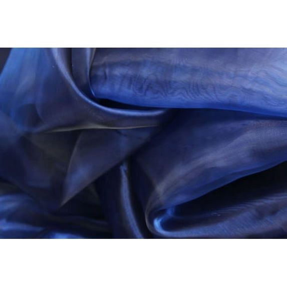Organza Fabric Roll 60" Wide Quality Sheer Draping Crafts Wedding Fabric By Yard", (Color: Navy - Square Size: 100 Yards)