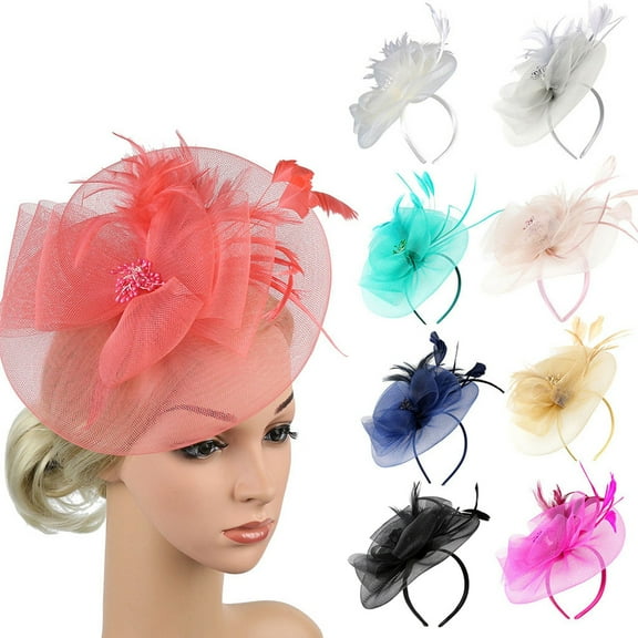 Organza Fascinator for Women Kentucky Derby Church Wedding and Tea Party