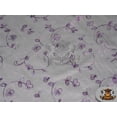 thumbnail image 1 of Organza Floral Dahlia Fabric PLUM / 60" Wide / Sold by the yard, 1 of 1